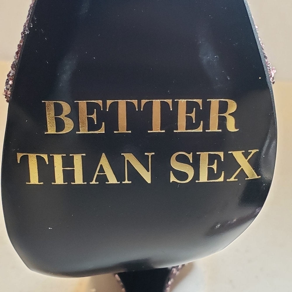 TOO FACED Better Than Sex Pink Glitter Heels Made in Italy Size 36 - Picture 13 of 16